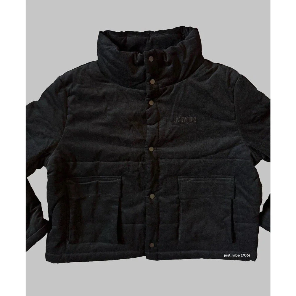 Civil Regime Corduroy Puffer Button Up Jacket Men’s Size XL